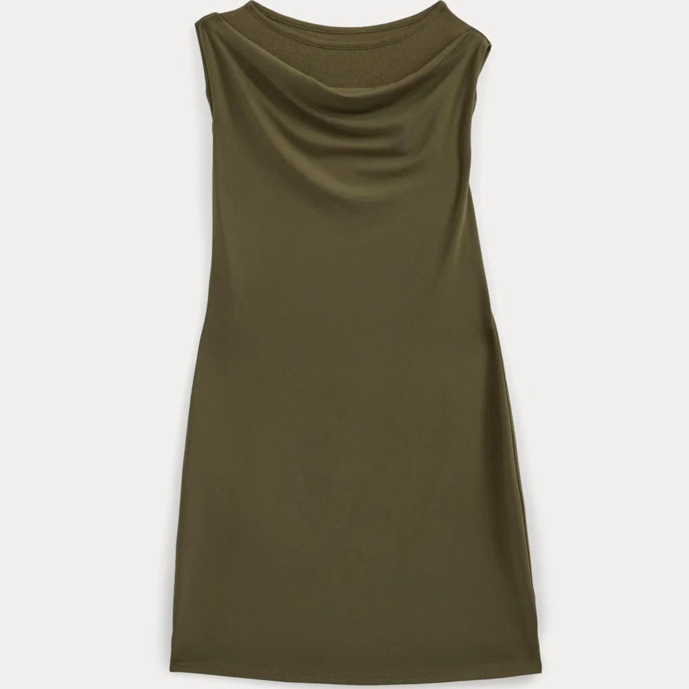Cowl Neck Mini Dress