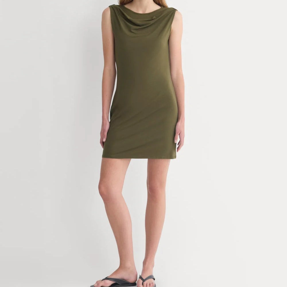 Cowl Neck Mini Dress