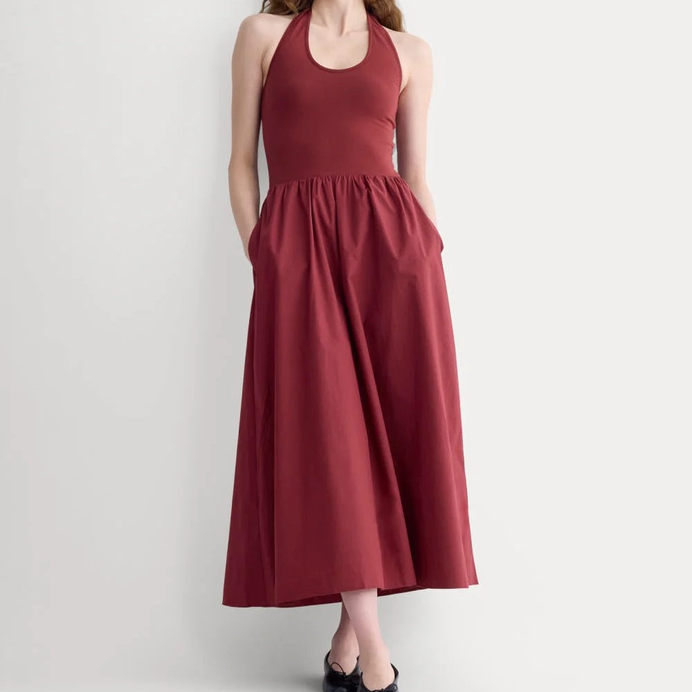 Halter Dress in Ultrasoft Cotton