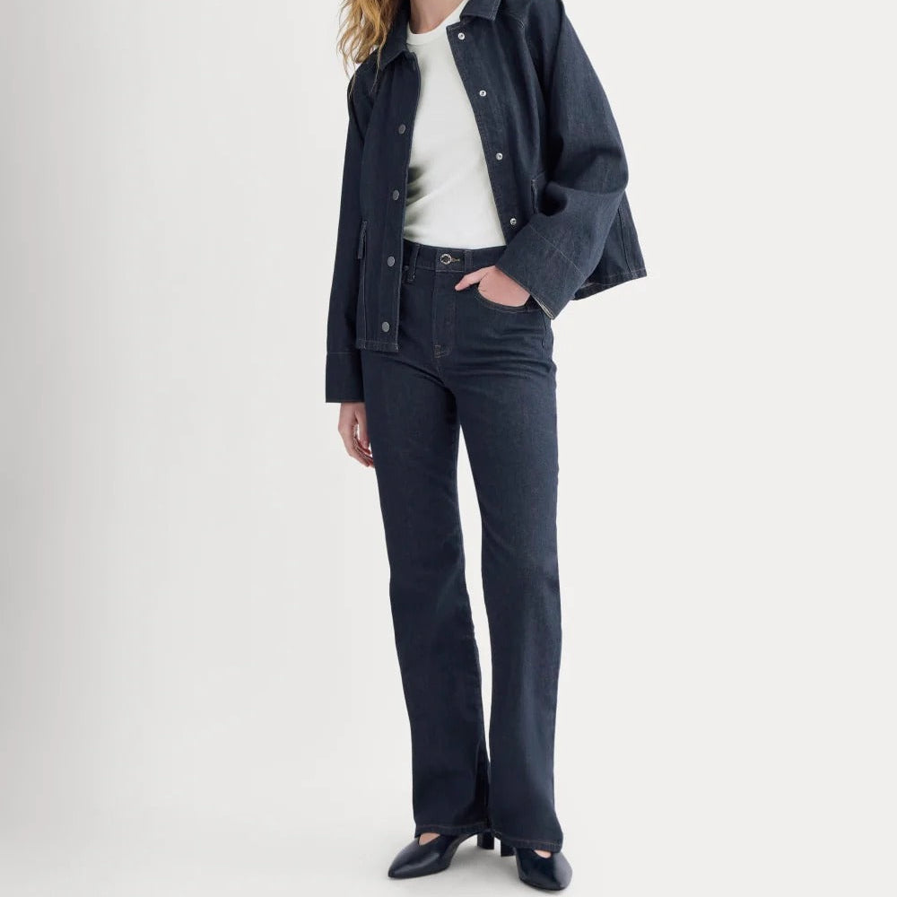 High Waisted Slim Fit Flared Jeans