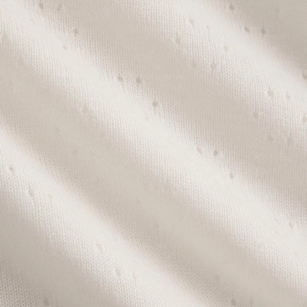 Lace-Trimmed Tank in Fine Linen
