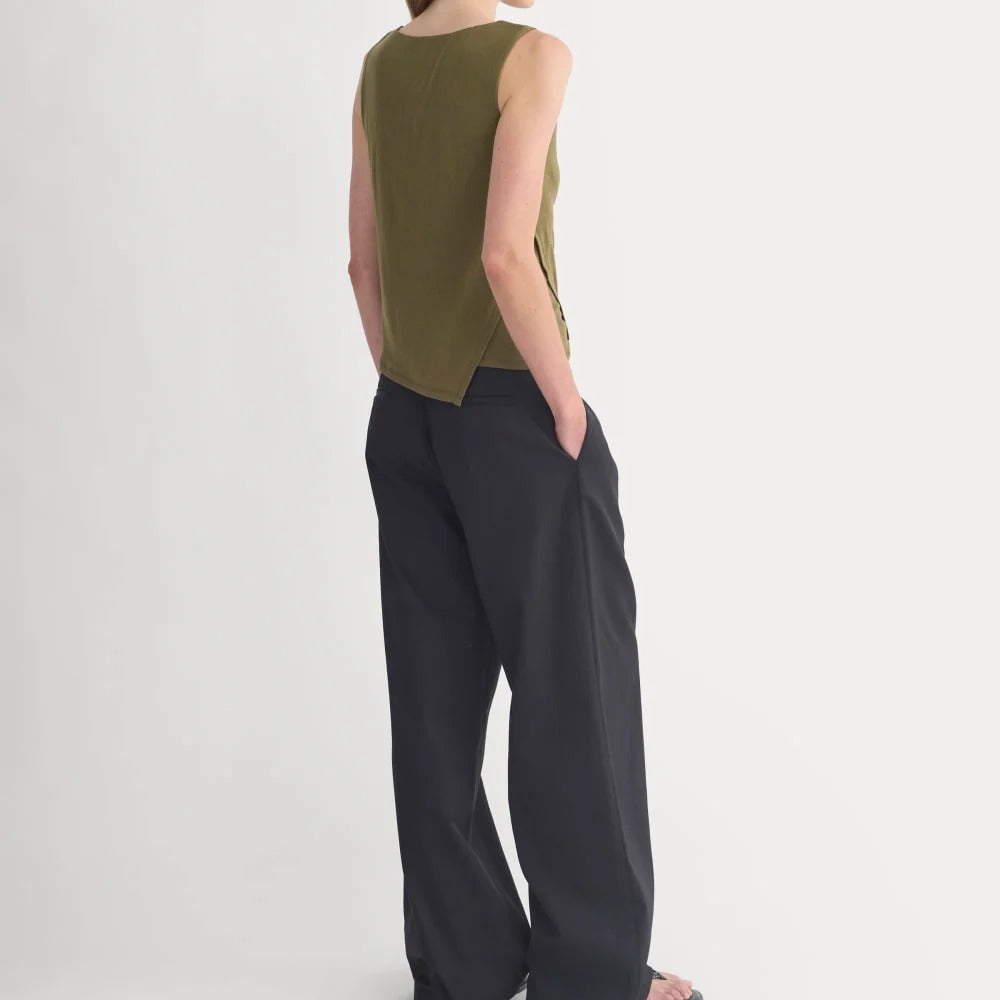 Tissue Boatneck Tank with Side Tie