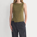 Tissue Boatneck Tank with Side Tie